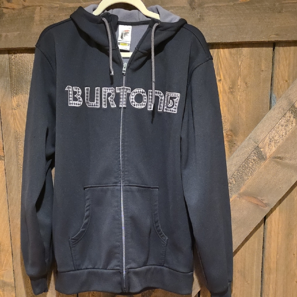Burton Charcoal Zip-Up Hoodie
